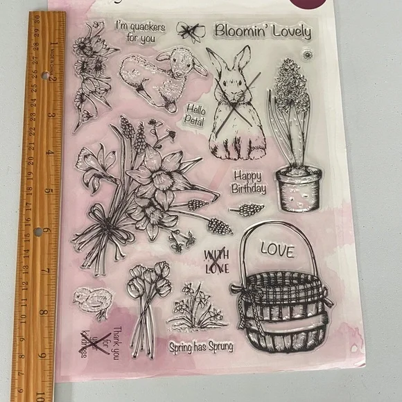 Bunny Parade PARTIAL Clear Stamp Set - Picture 3 of 3